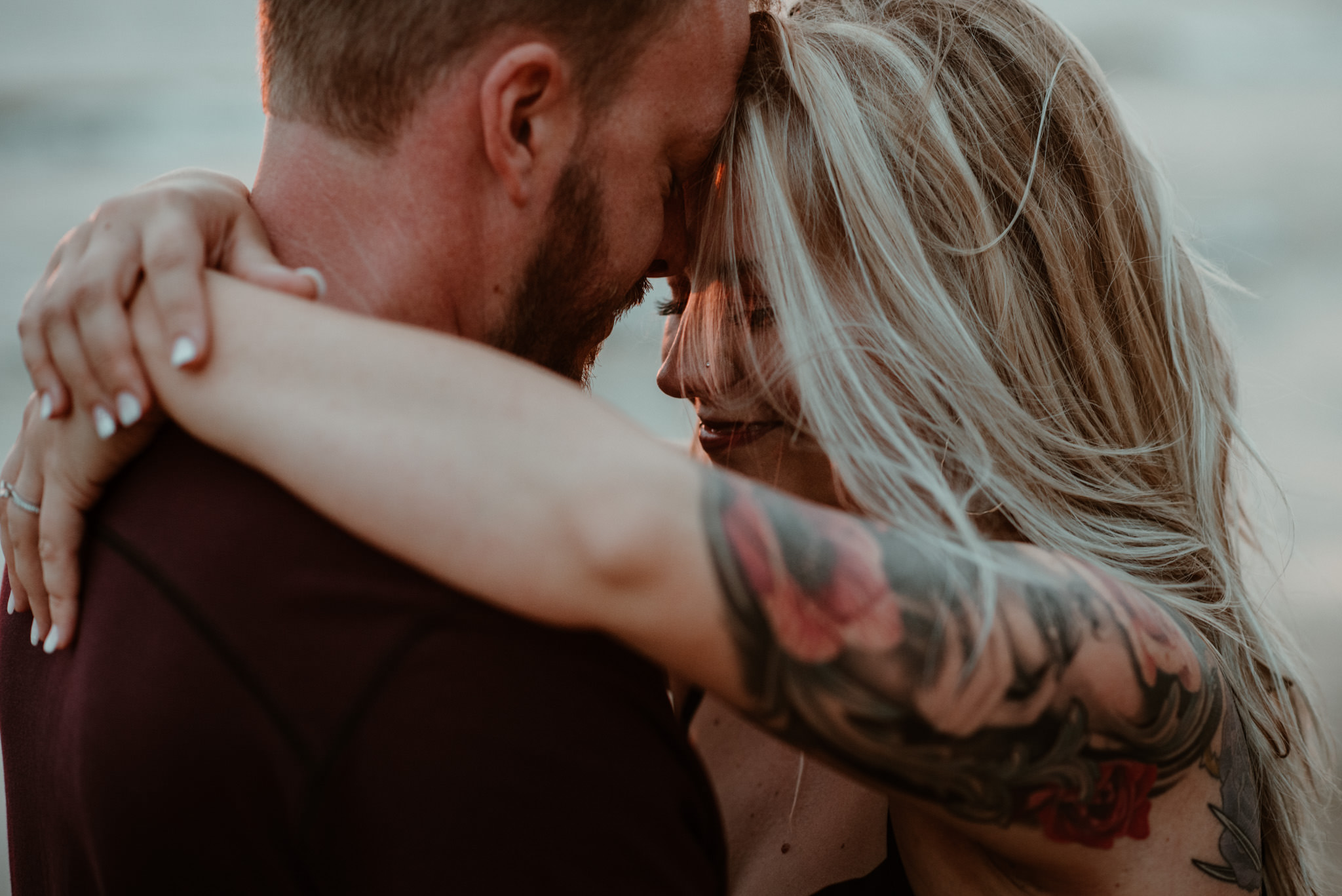 Engagement Session on Lake Michigan beach