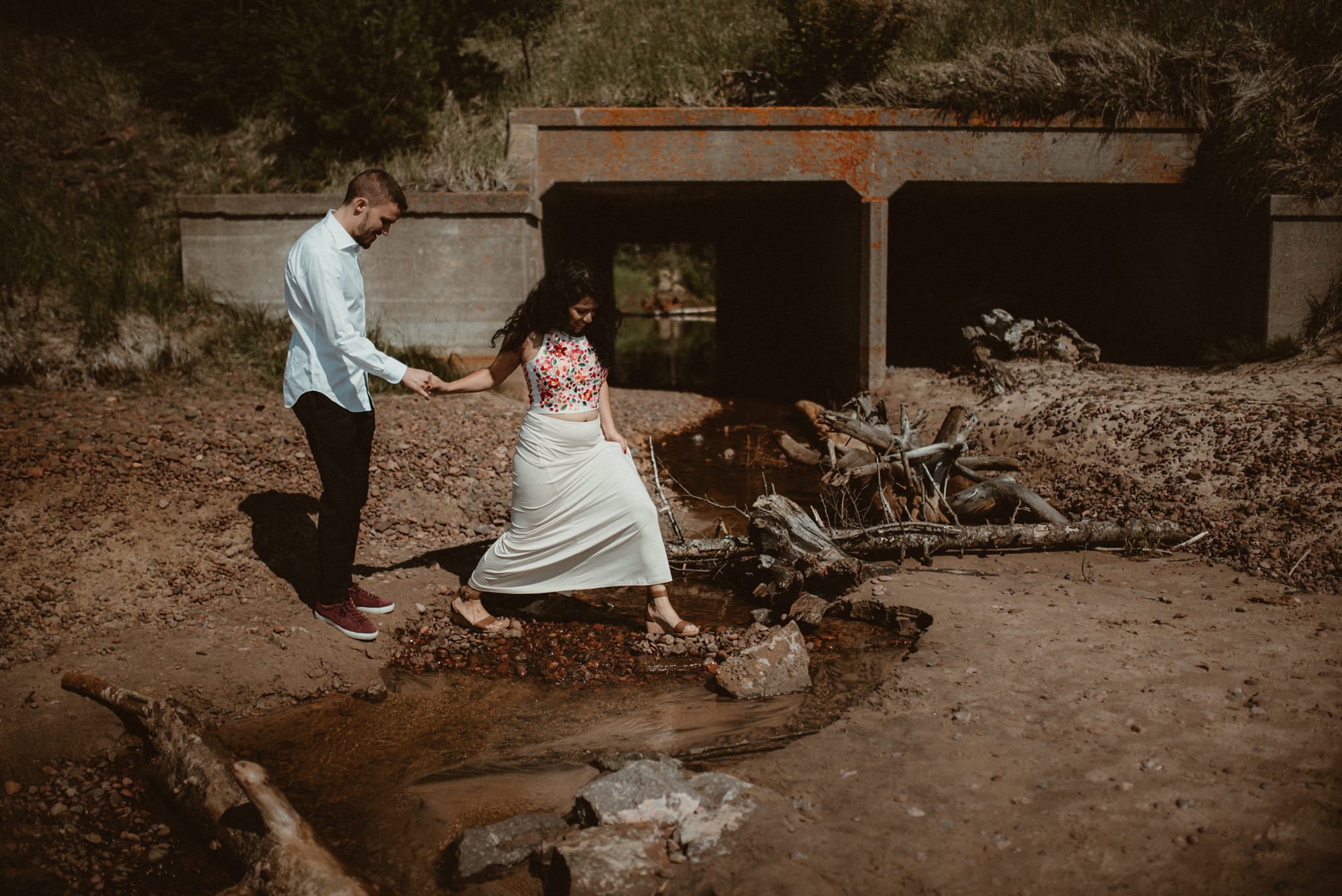 Wedding day couples photos in Michigan's Upper Peninsula