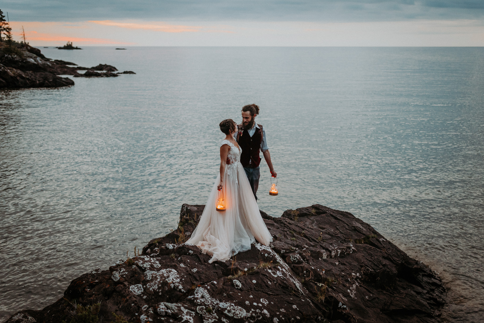 Eloping in Lake Superior: Eagle Harbor, MI