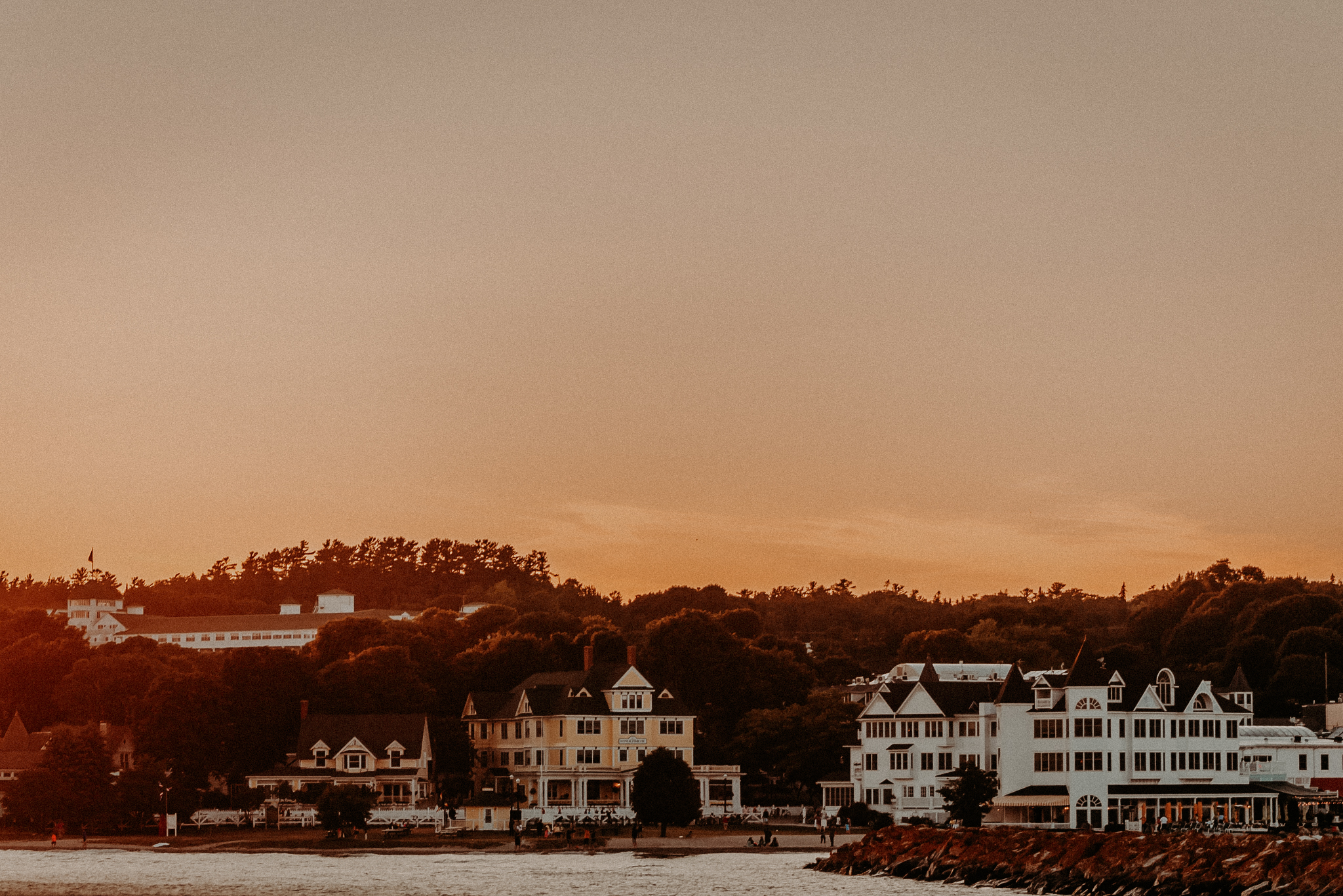Mackinac Island Shoreline sunset