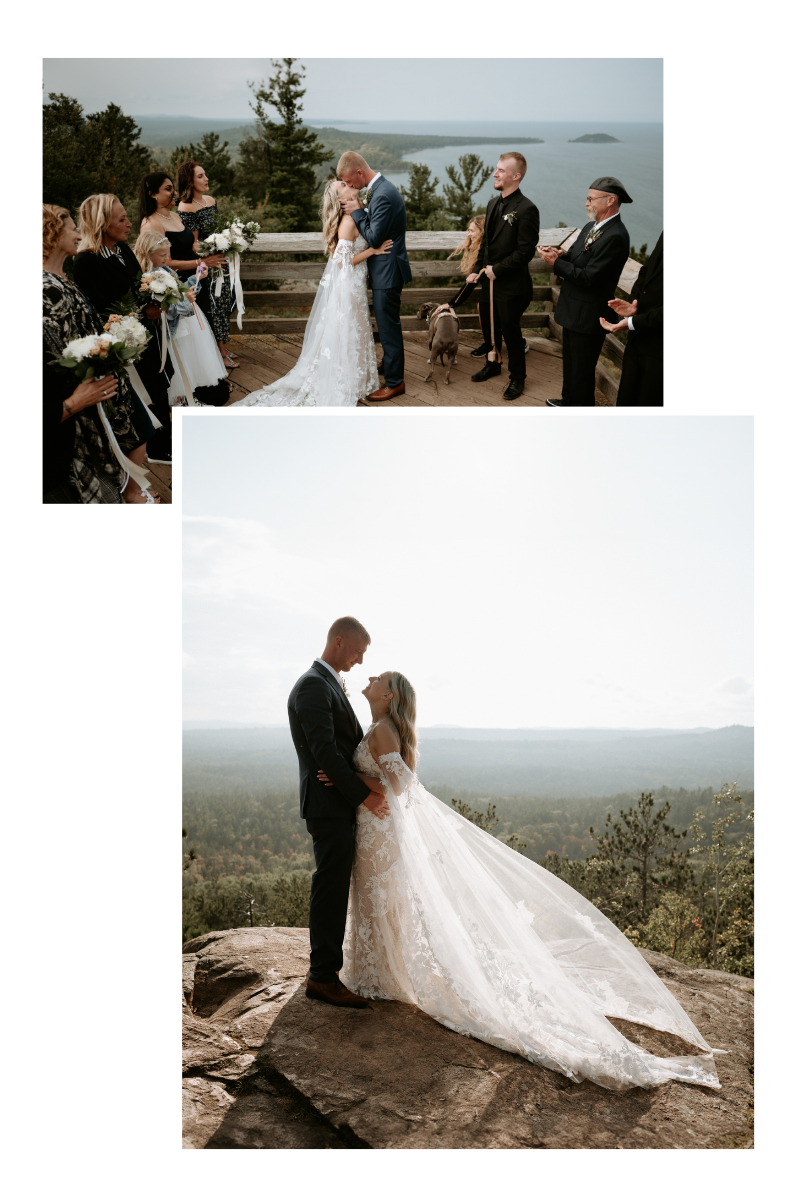 Elopement at Sugarloaf Mountain in Michigan