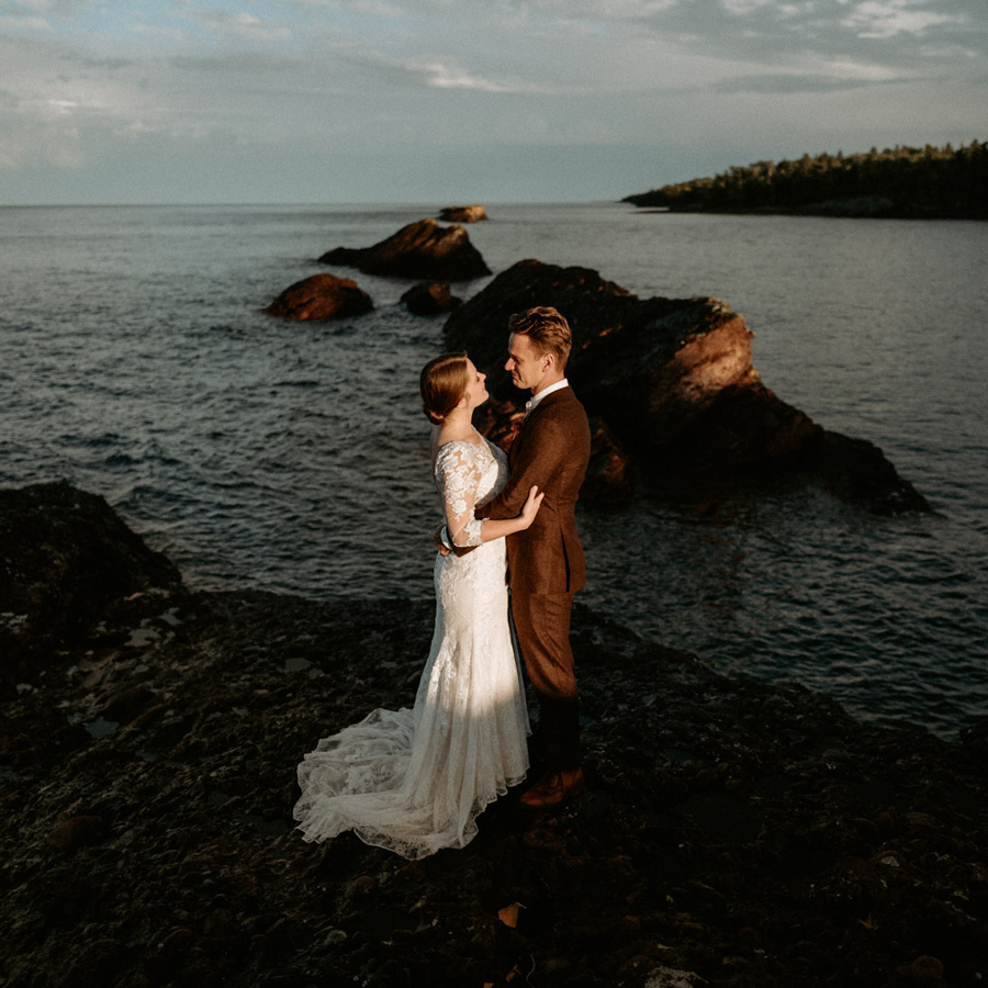 Elopement in Copper Harbor at Mary McDonald Preserve