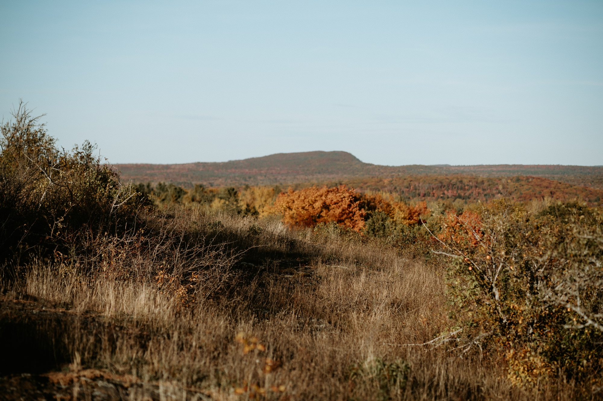 Autumn landscape view on the Keweenaw Peninsula.